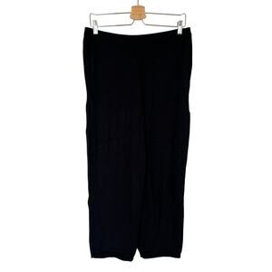 Planet by Lauren G Pants Women’s Size 2 10-14 Black Knit Relaxed Elastic Waist
